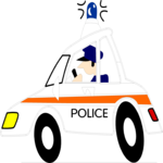 Police Car - Cartoon