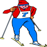 Skiing - Cross Country 11 Clip Art