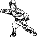 Baseball - Player 04 Clip Art