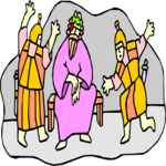 Jesus Mocked by Soldiers Clip Art