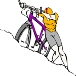 Mountain Biking 27 Clip Art