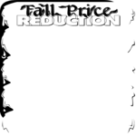 Fall Price Reduction Frame Clip Art