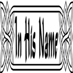 In His Name Clip Art