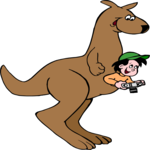 Kangaroo with Boy