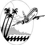 Vacation Flight Clip Art