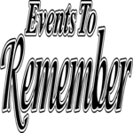 Events to Remember Clip Art