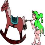 Elf & Rocking Horse