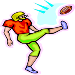 Football - Kicker 2 Clip Art