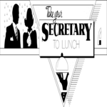 Secretaries' Lunch Clip Art