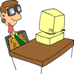 At Computer - Mesmerized