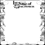 1st Sale of Summer Title Clip Art
