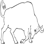Bull 1 Clip Art
