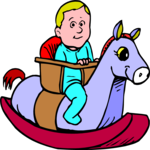 Baby on Rocking Horse