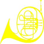 French Horn 1 Clip Art