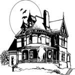 Haunted House 03 Clip Art