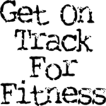 Get on Track for Fitness Clip Art