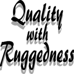 Quality with Ruggedness Clip Art