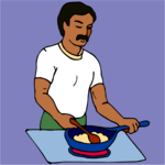 Man Cooking Clip Art