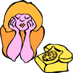 Girl Waiting for Call