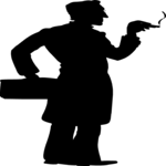 Man Holding Cigar Clip Art