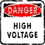 Danger - High Voltage Clip Art