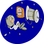 Space Television Clip Art