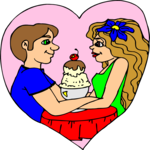 Couple in Love 05 Clip Art