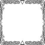 Horn & Evergreen Frame