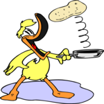 Duck Cooking 1 Clip Art