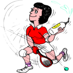 Racquetball - Player 2 Clip Art