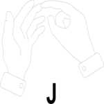 Sign Language J