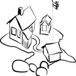 Home Island Sketch Clip Art