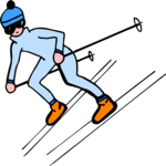 Skier 82 Clip Art