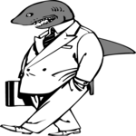 Business Shark 2 Clip Art