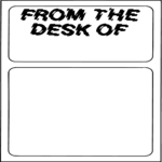 Memo - From The Desk Of 1 Clip Art