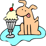 Dog & Ice Cream Sundae