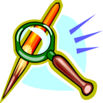 Magnifying Glass & Pencil