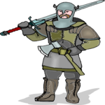 Knight with Axe & Sword