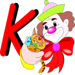 Clown K Clip Art