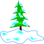 Snowy Tree 2 Clip Art