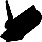 Space Shuttle Silhouette 5 Clip Art