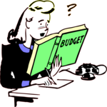 Reading About Budget Clip Art