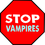 Stop Vampires Clip Art