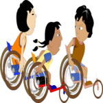 Racing - Wheelchair 3 Clip Art