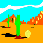 Cactus Background Clip Art