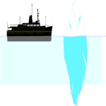Iceberg & Ship Clip Art