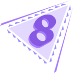 Triangular 8 Clip Art