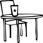 Table & Chair Clip Art