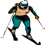 Skiing - Cross Country 07 Clip Art