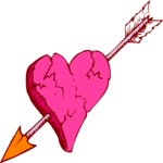 Heart & Arrow 10 Clip Art
